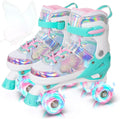 MammyGol Kids Roller Skates Adjustable Quad Skates for Children
