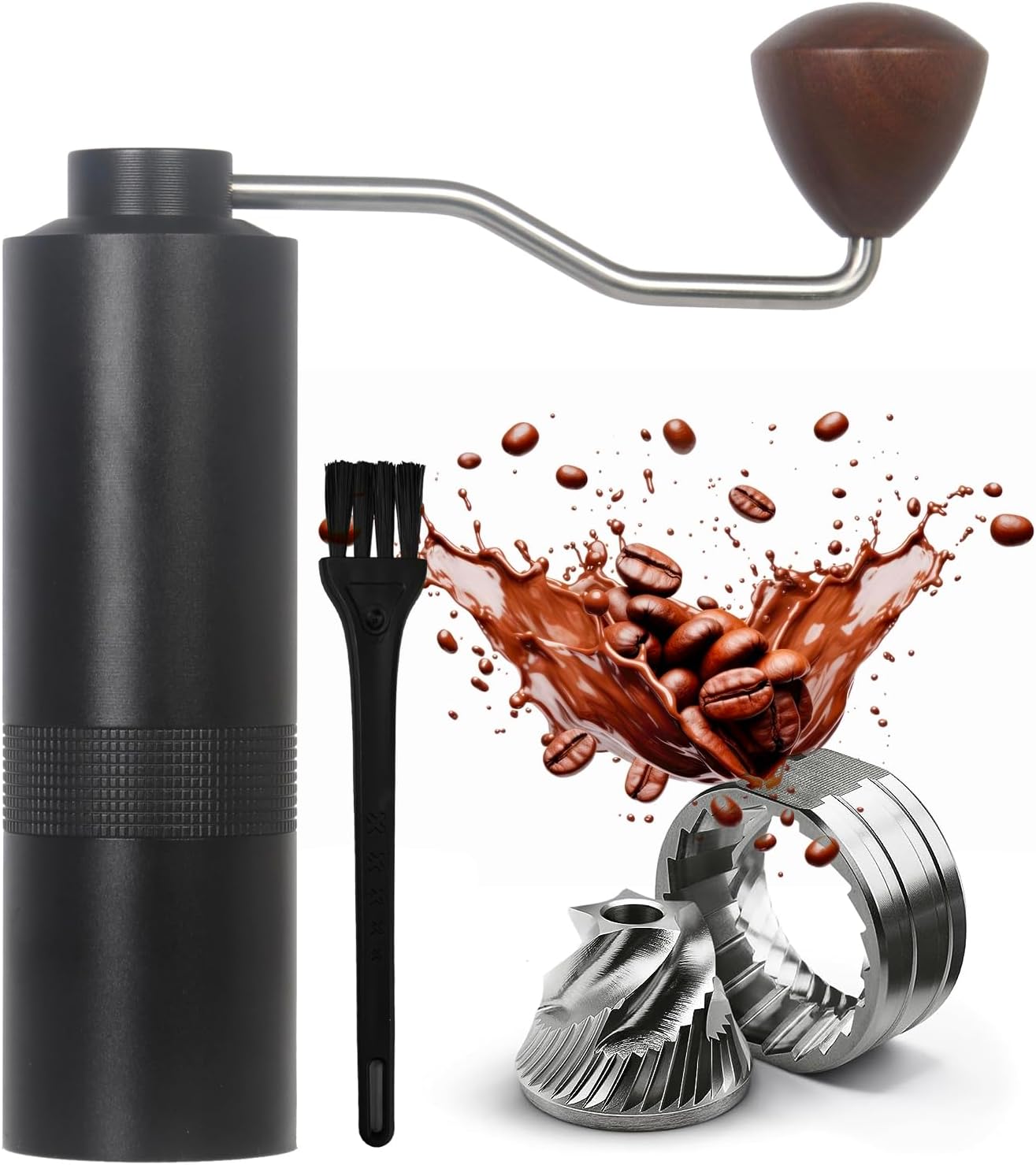 Manual Coffee Grinder - Precision CNC Stainless Steel Burr Grinder