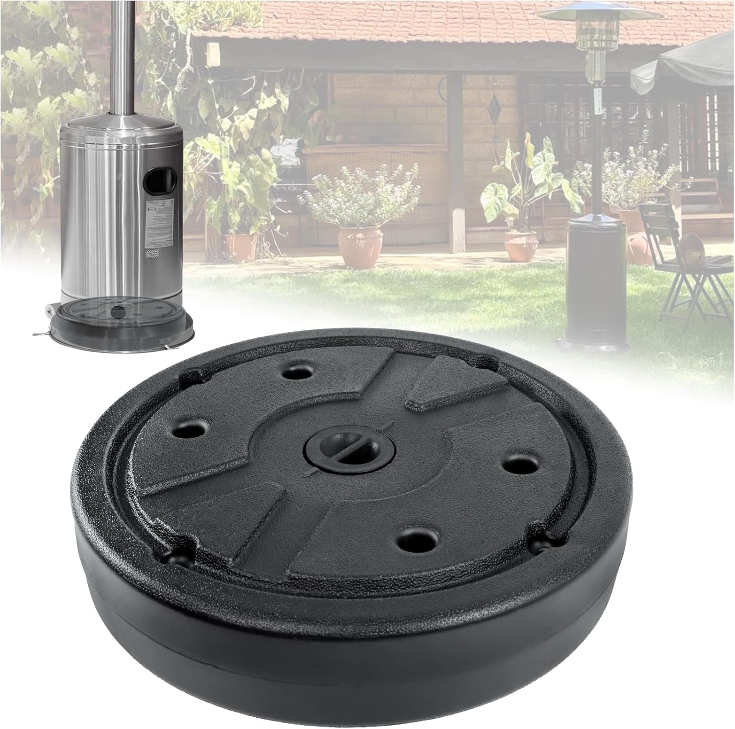 Sturdy Patio Heater Weight Bladder | 26.45 lbs Capacity