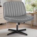 Criss Cross Chair Armless Office Desk Chair - Wide Comfortable Seat