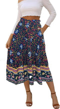 Naggoo Women's High Elastic Waisted Casual Midi Skirt Review