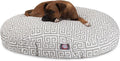 Grey Towers Large Round Indoor Outdoor Pet Bed - Removable Washable