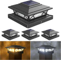 Solar Post Cap Lights Outdoor 4pack - Bright, Easy No-Wire Deck