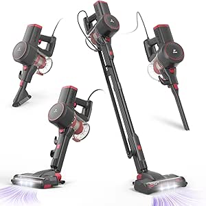 Girnoor Corded Stick Vacuum Cleaner with Powerful 600W Suction