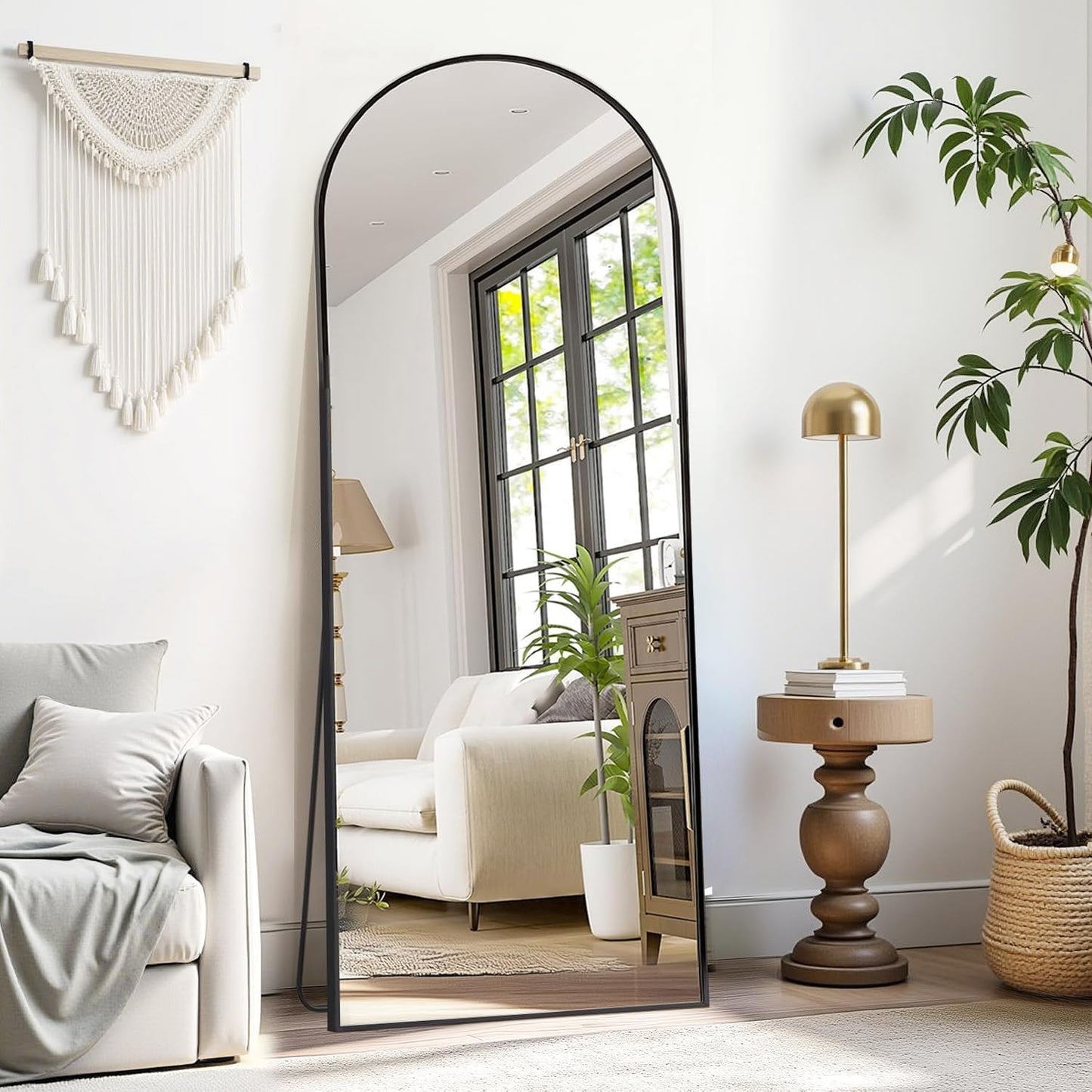 Full Length Arched Mirror 56in x 20in for Home Decor