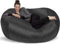 XL Memory Foam Bean Bag Lounger - Super Soft Microsuede Cover - Jumbo Size