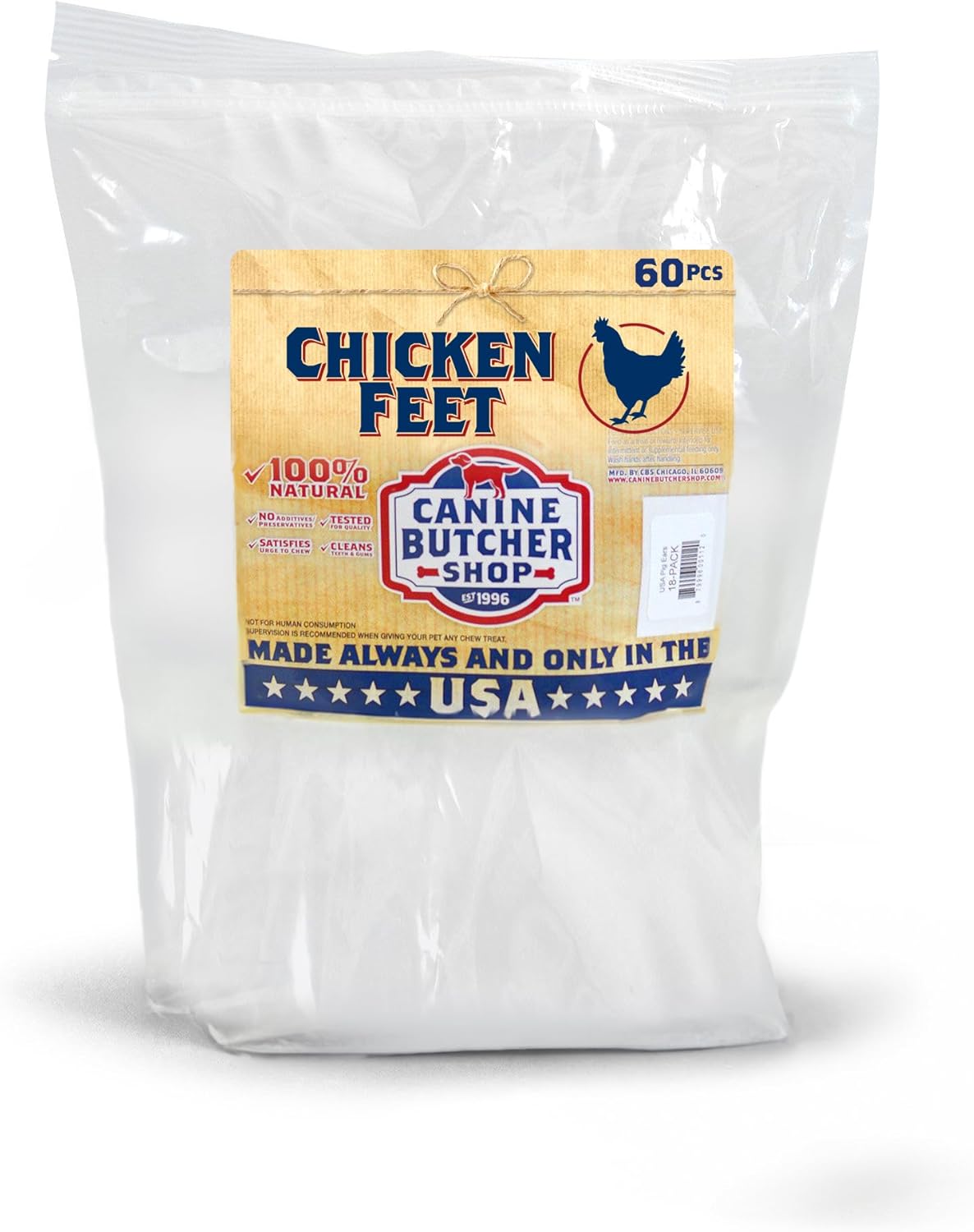 Dehydrated Chicken Feet Dog Treats for Natural Chewing Fun
