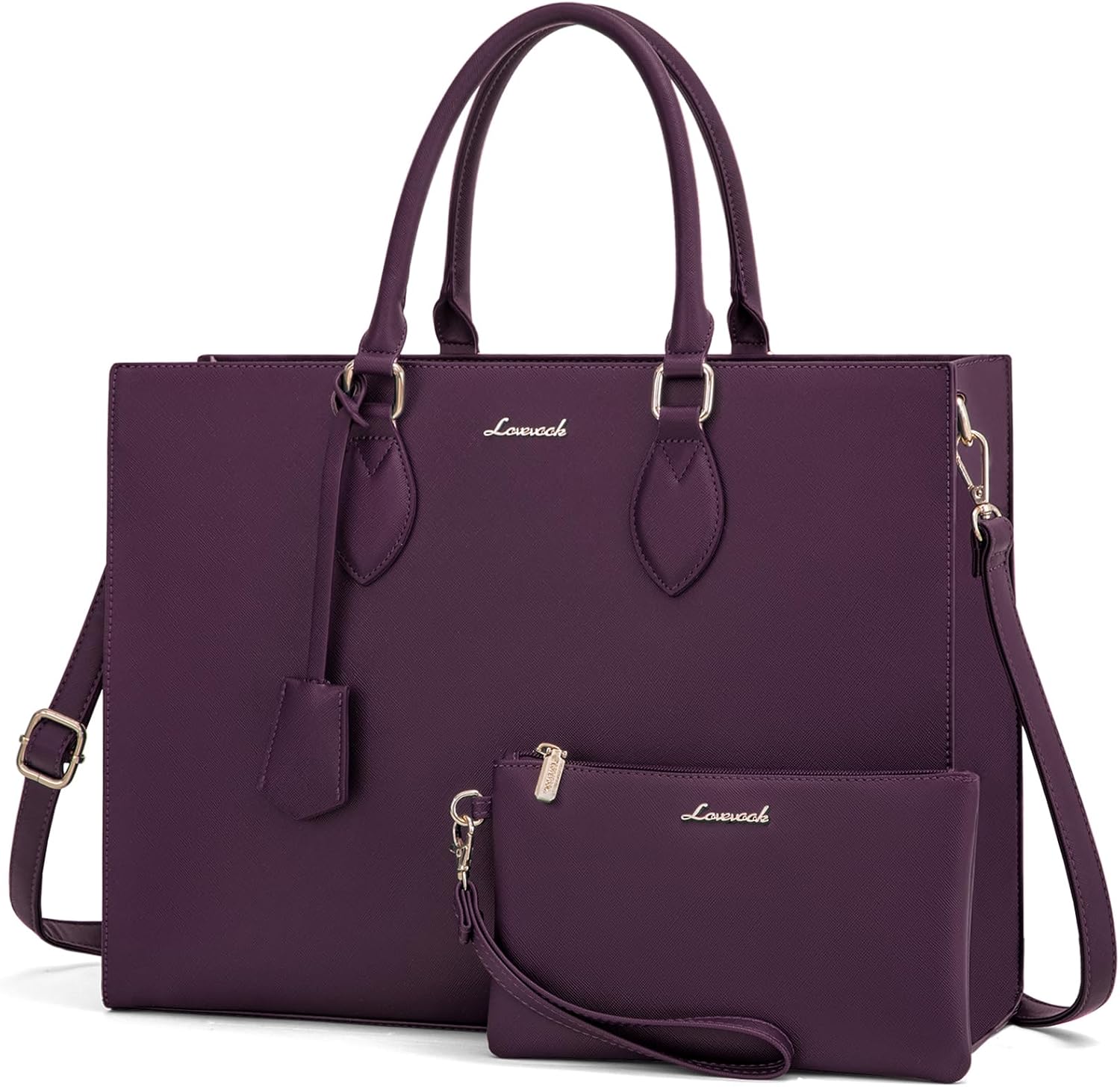 LOVEVOOK Women's 15.6 Inch Laptop Tote Bag for Business Use