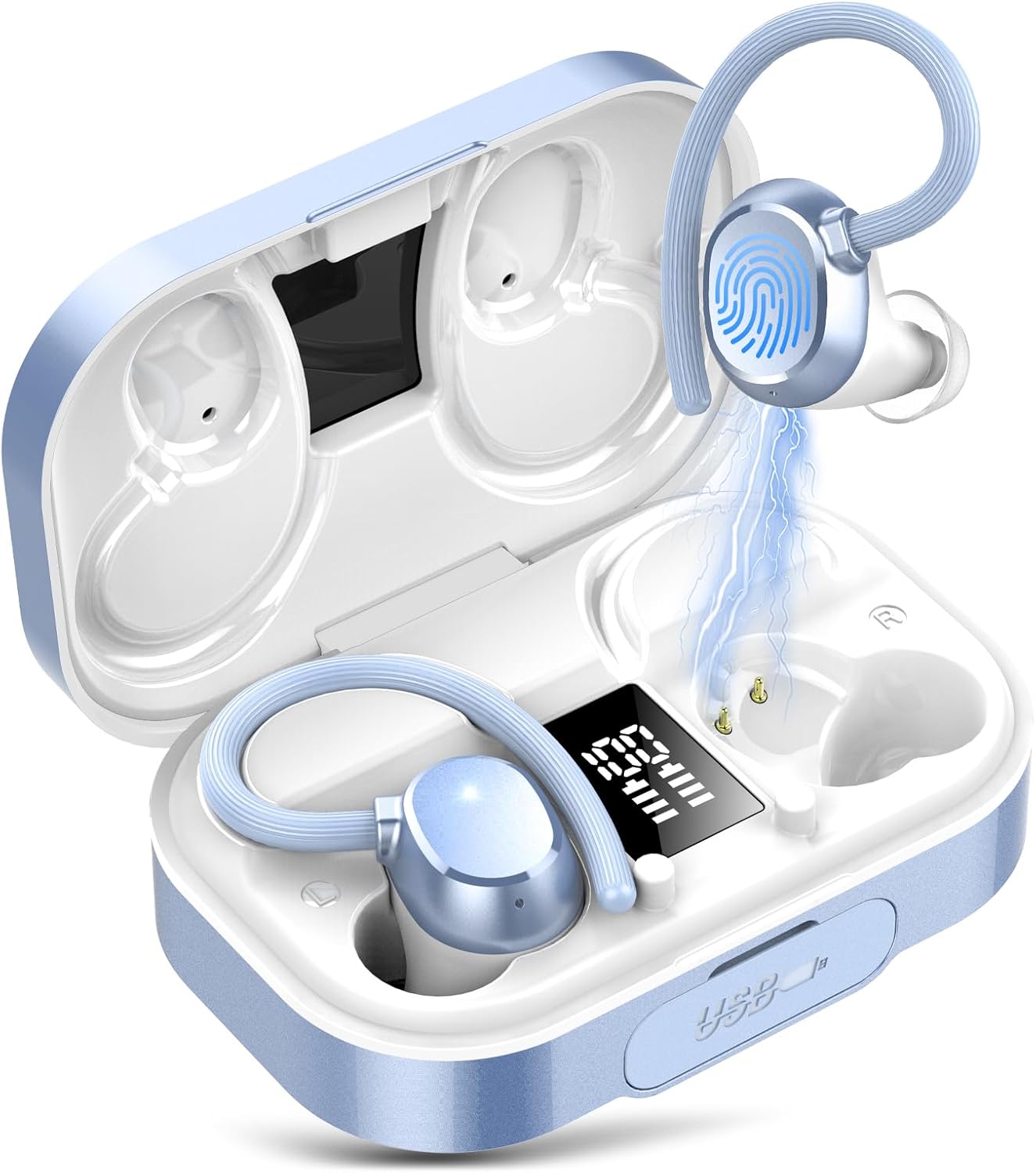 Ultra-Light KT1 Wireless Earbuds: 120Hrs Playtime, Deep Bass 2.0