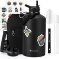 One Gallon Water Bottle Insulated 128oz - Keeps Cold 48 Hrs