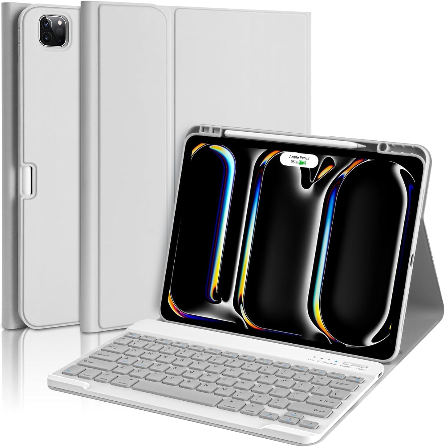 iPad Pro 13 inch Case with Keyboard and Magnetic Detachable Folio