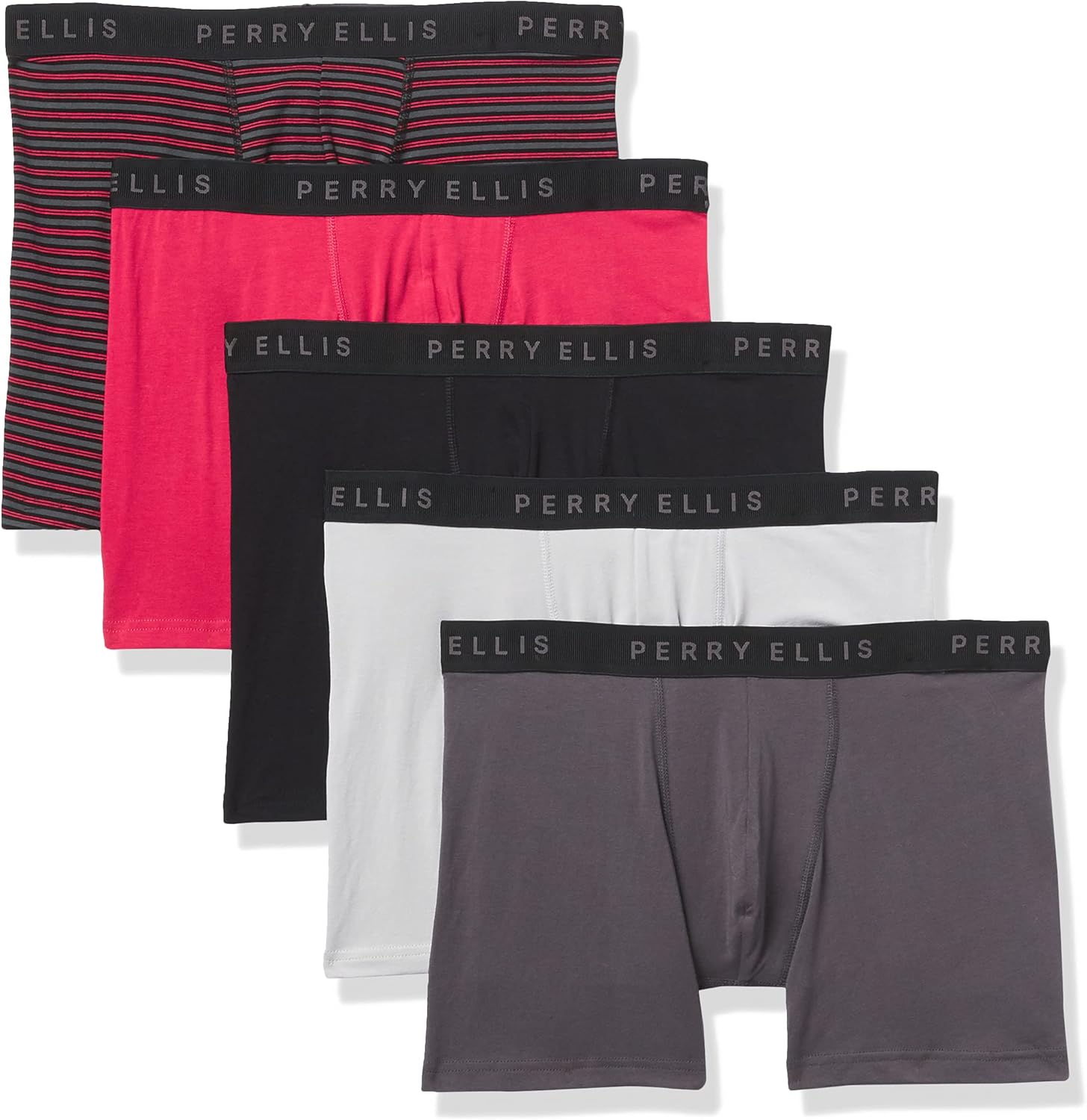 Perry Ellis Men's Cotton Stretch Boxer Briefs for Ultimate Comfort