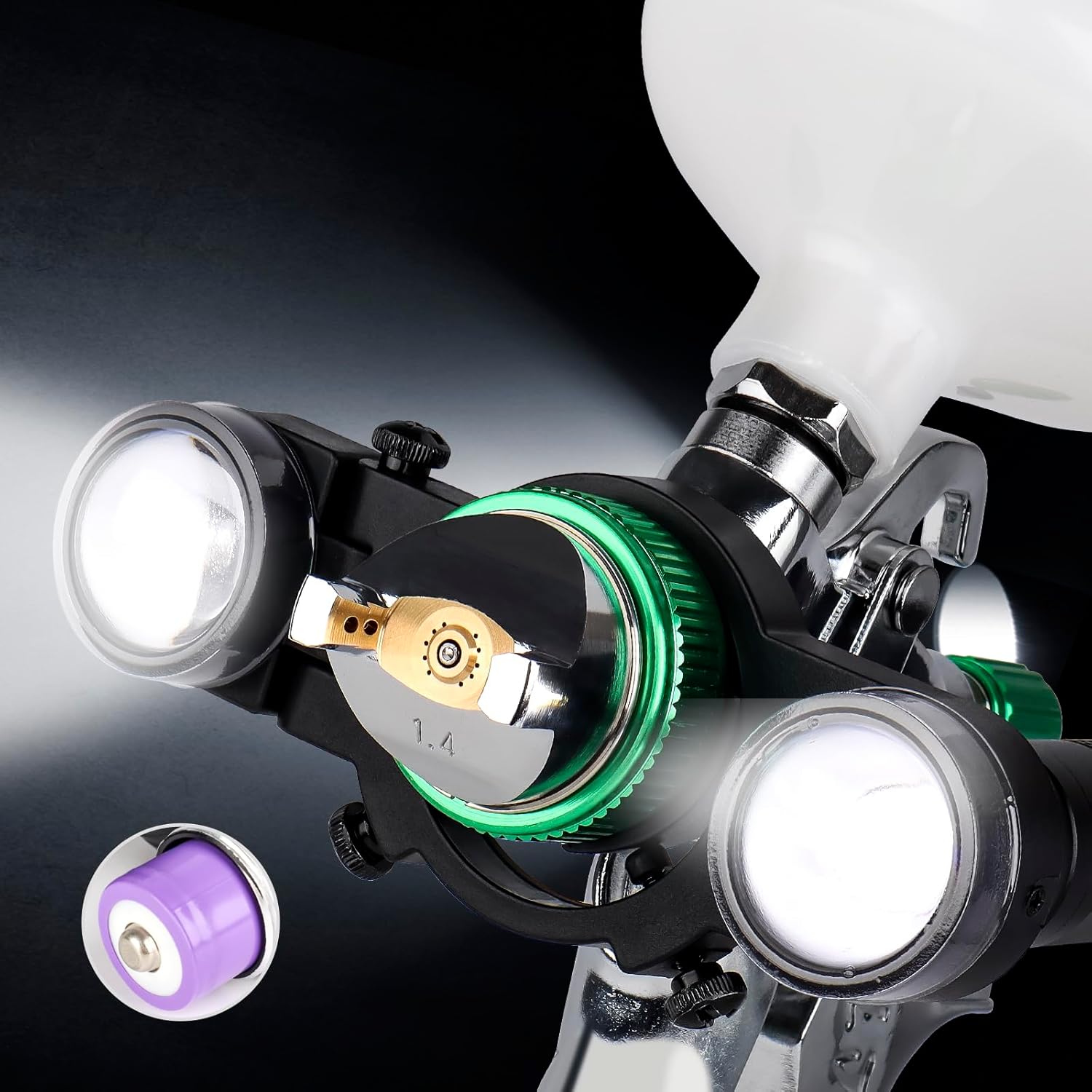 YUZES Paint Spray Gun Light with Charger for Better Spraying