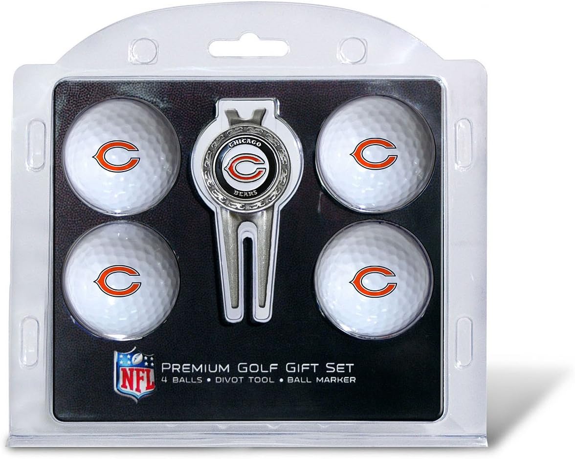 Team Golf NFL Regulation Size Golf Balls & Divot Tool Set