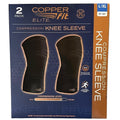 Copper Fit Elite Knee Compression Sleeve 2-Pack - Supportive Fit