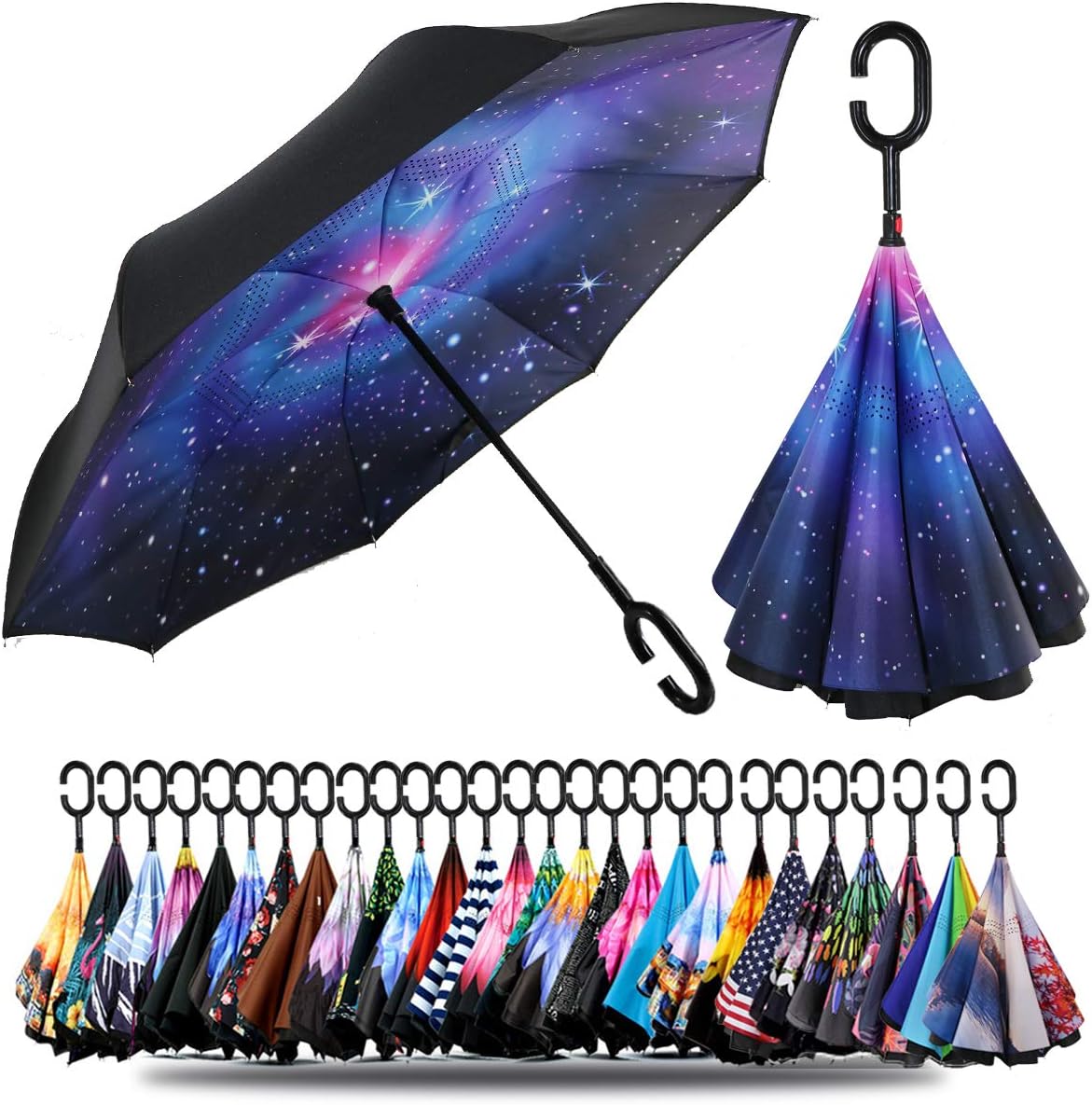 Inverted Reverse Upside Down Umbrella for All Weather Needs