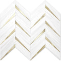 STICKGOO Herringbone Tile Peel and Stick Backsplash - Real Textured