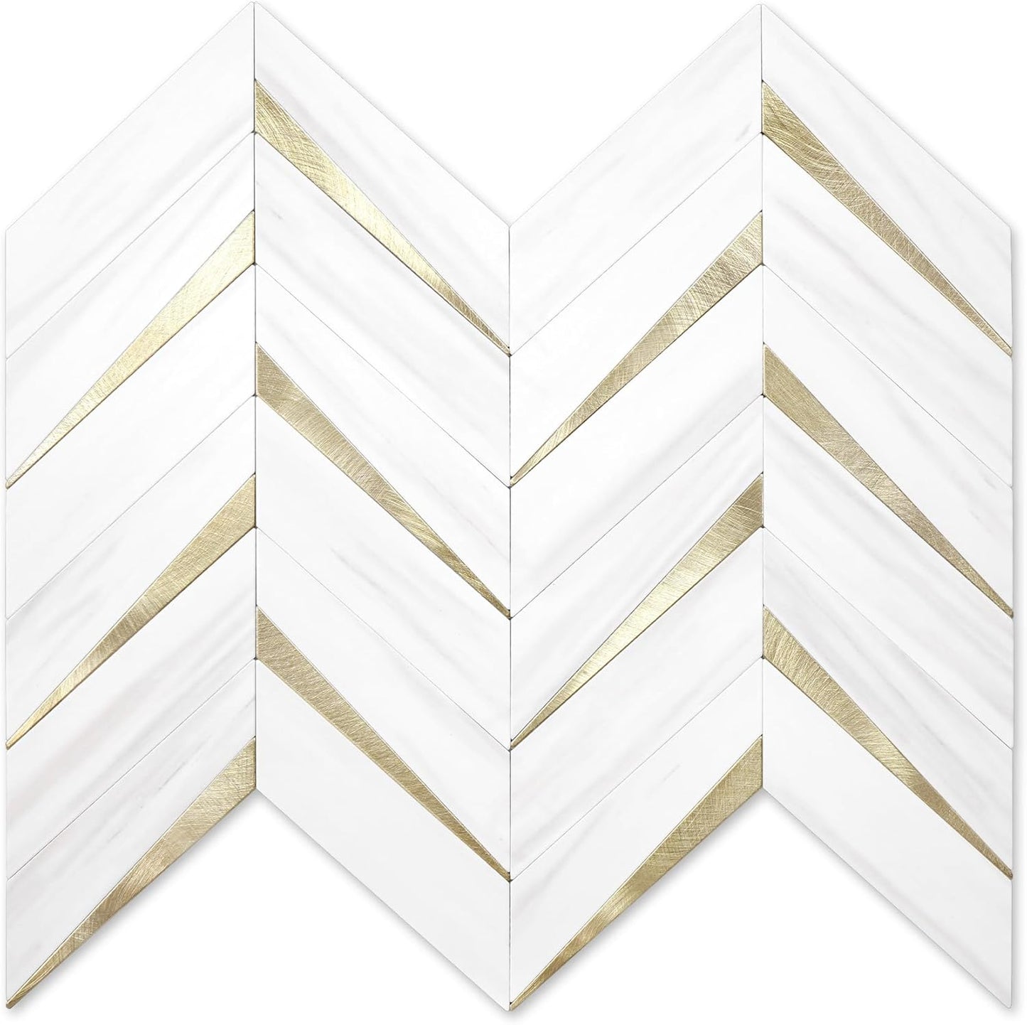Herringbone Tile Peel and Stick Backsplash for Easy DIY Decor