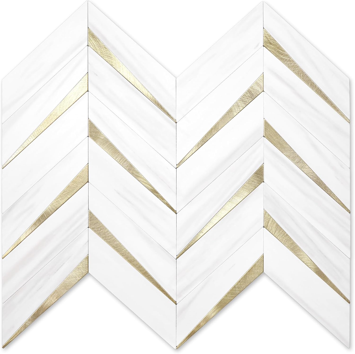 Herringbone Tile Peel and Stick Backsplash for Easy DIY Decor