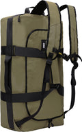 Water Resistant Convertible Duffel Backpack 60L - Heavy Duty Travel