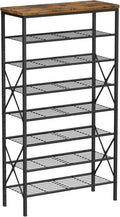 8 Tiers Tall Shoe Rack Organizer for 32 Pairs of Shoes Storage
