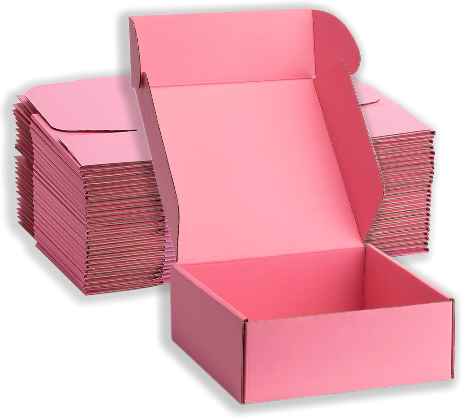 Small Shipping Boxes 10x10x3 Inches for Gift Packaging & Mailing