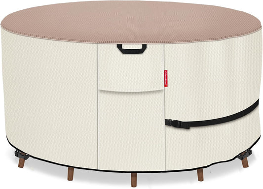 Porch Shield Round Patio Furniture Cover - Waterproof 600D Heavy Duty
