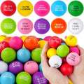 Motivational Stress Balls 100 PCS Bulk Set - Bright Foam Stress Relief