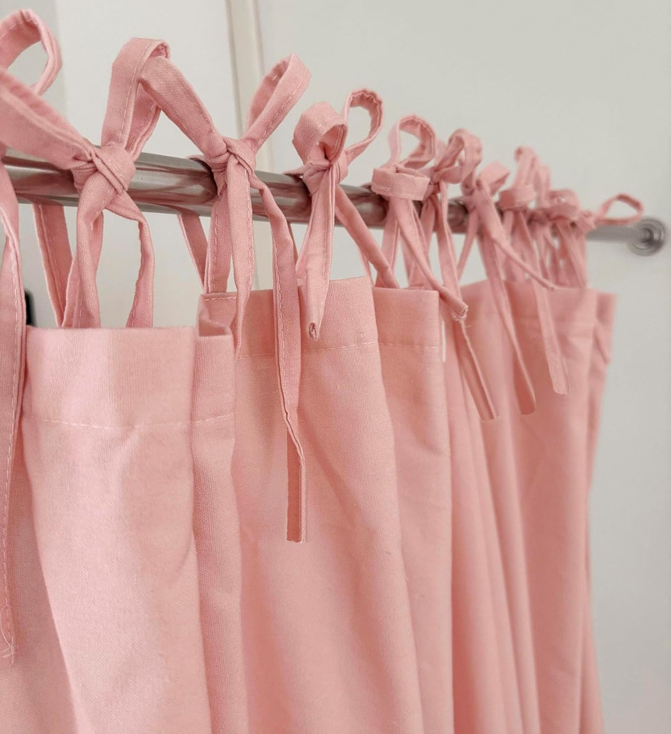 Girly Pink Kawaii Shower Curtain 72x72 Inches, Lightweight Linen-Cotton Blend