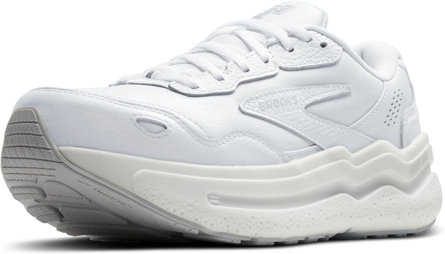 Brooks Mens Ghost Max Suede/Leather Running Shoe for Comfort