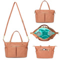 Small Diaper Bag Mini Tote with 13 Pockets - Compact, Organized Travel