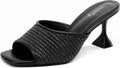 vivianly Womens Clear Heels Sandals Transparent Stiletto - Elegant our