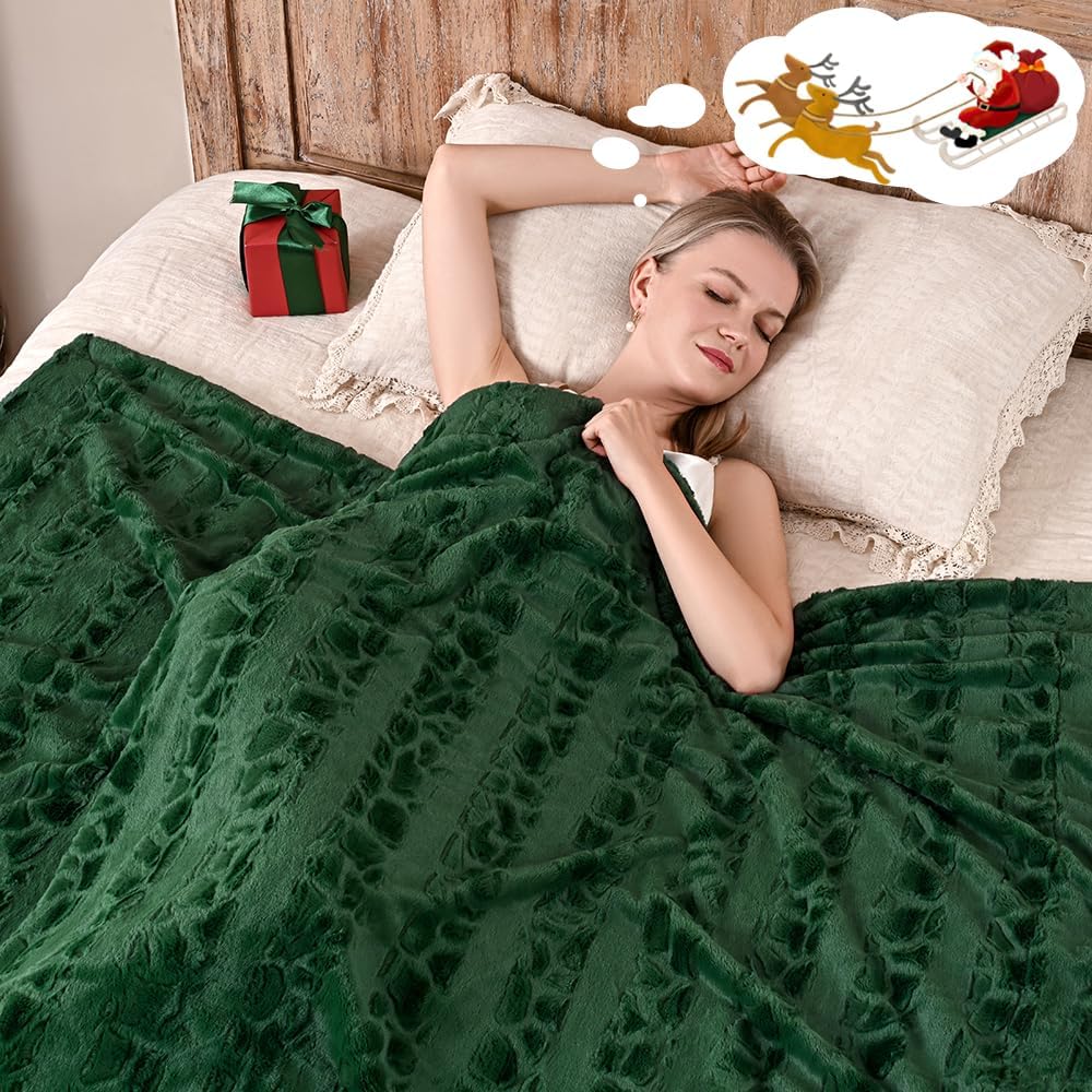 Krifey Oversized Faux Fur Blanket: Super Soft Cozy Luxury Throw