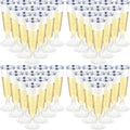 Chengu 150 Pcs 5 oz Champagne Flutes Plastic Disposable - Party Ready