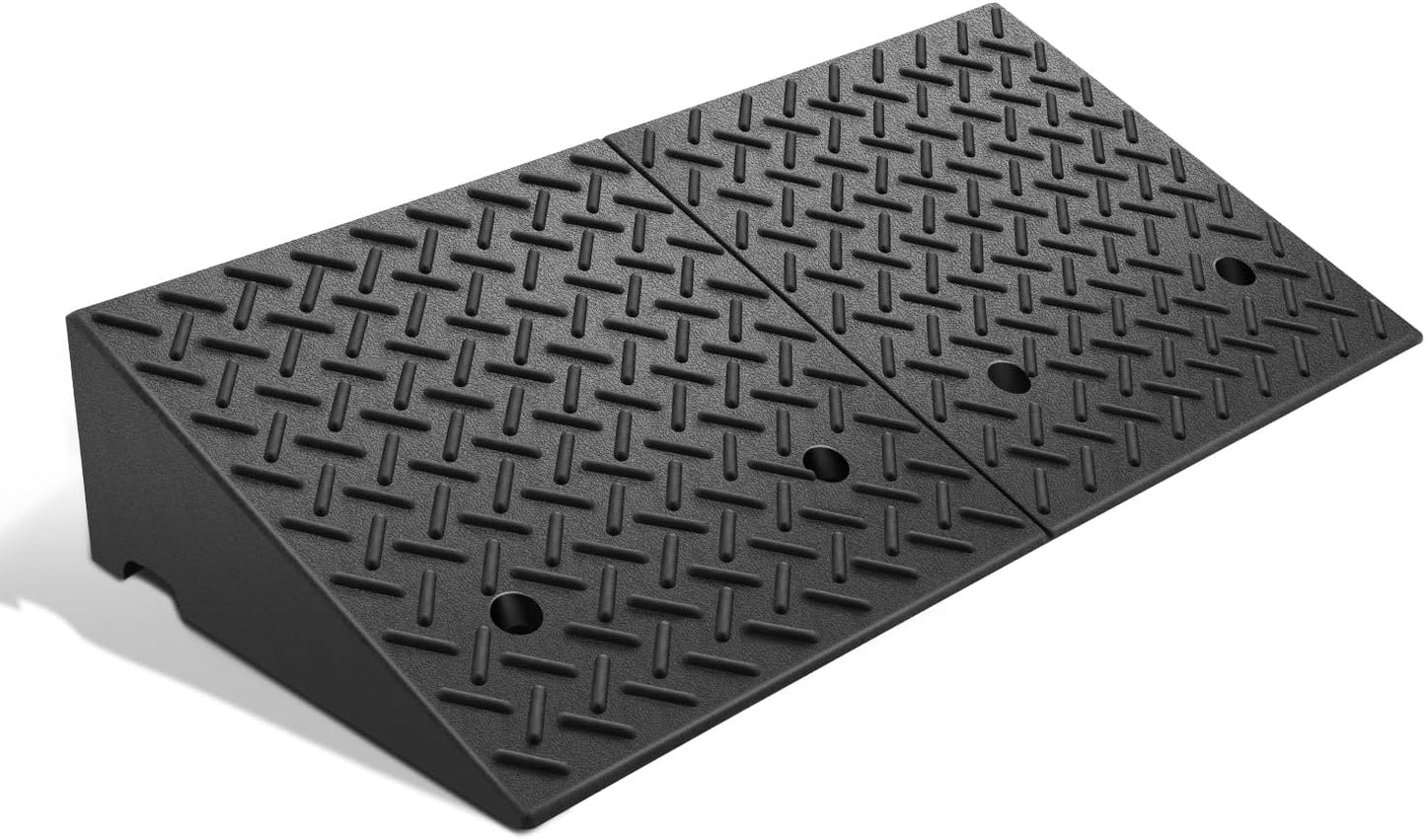 Heavy Duty Rubber Curb Ramp for Vehicles and Wheelchairs