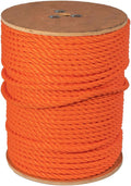 Twisted Polypropylene Rope 1/4in x 600ft for Marine & DIY Use