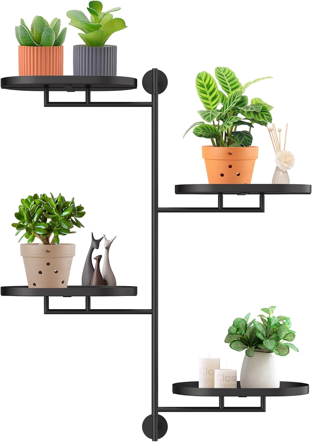 Rotating Window Shelves for Multiple Plants Indoor Decor