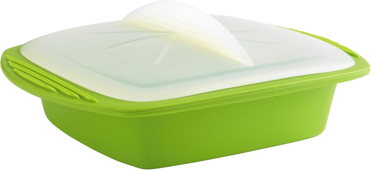 430F Heat-Resistant Minute Cooker, Microwave/Oven Safe, 27oz Green