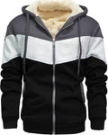Men's Winter Fleece Thermal Jackets Sherpa Lined Hoodies - Cozy Warm