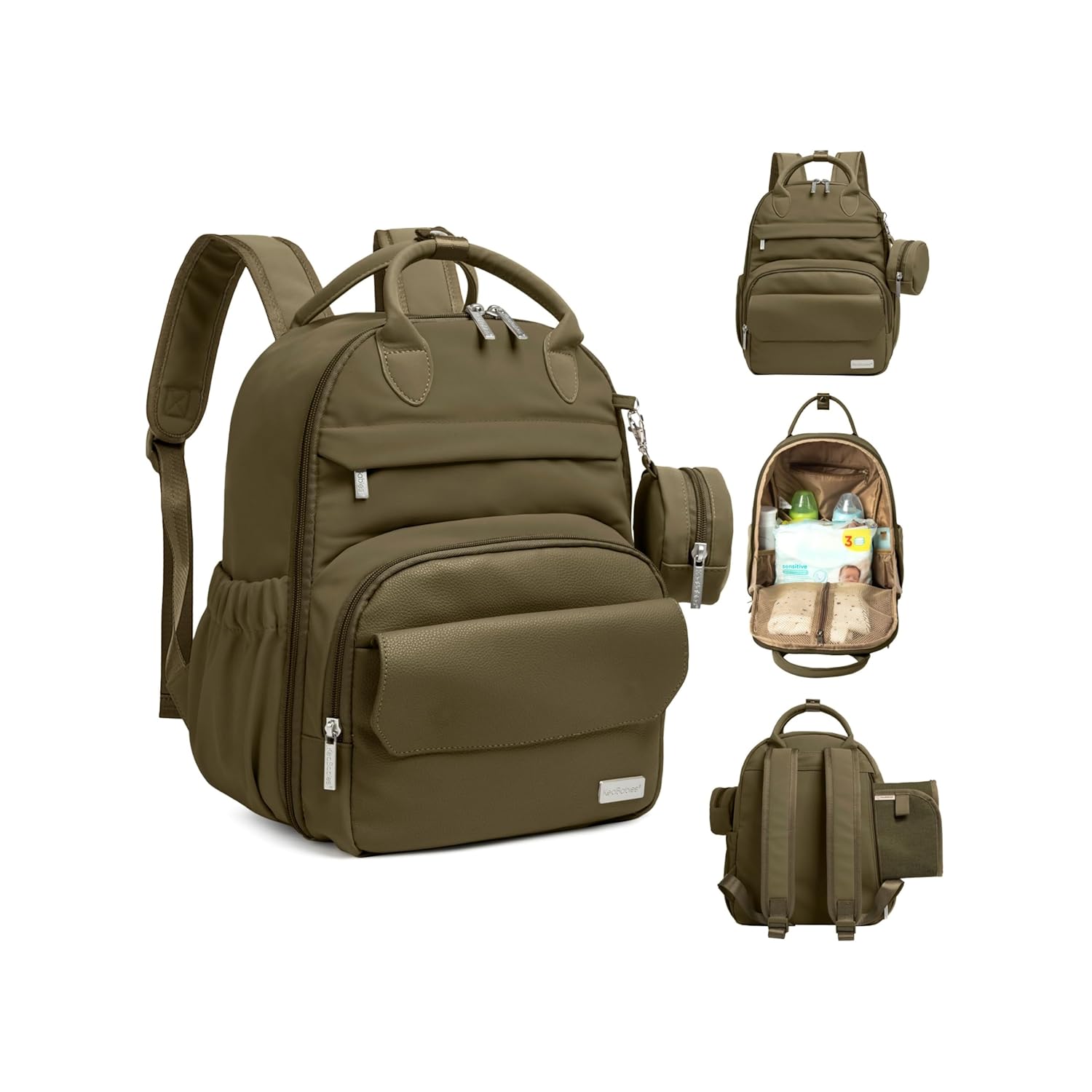 Multifunctional Travel Diaper Bag Backpack for Stylish Parents