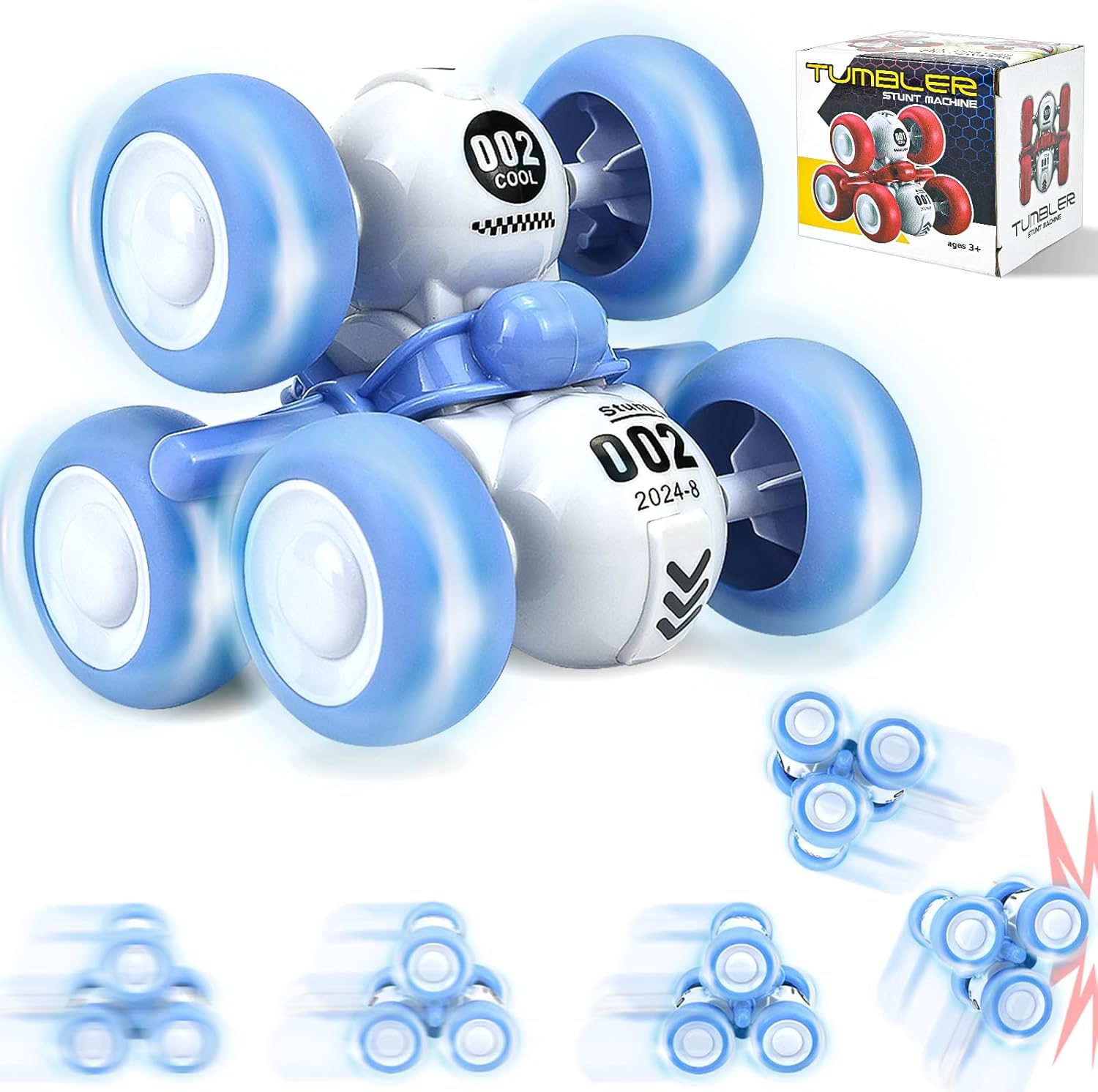 Inertia 360 Stunt Car Toy for Toddler Boys - Exciting Rotating Action!