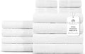 Luxurious 100% Cotton Bath Towel Set of 12 for All Needs
