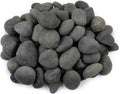 40 lbs Bulk Black River Rocks 3-4 in Mexican Beach Pebbles - Versatile