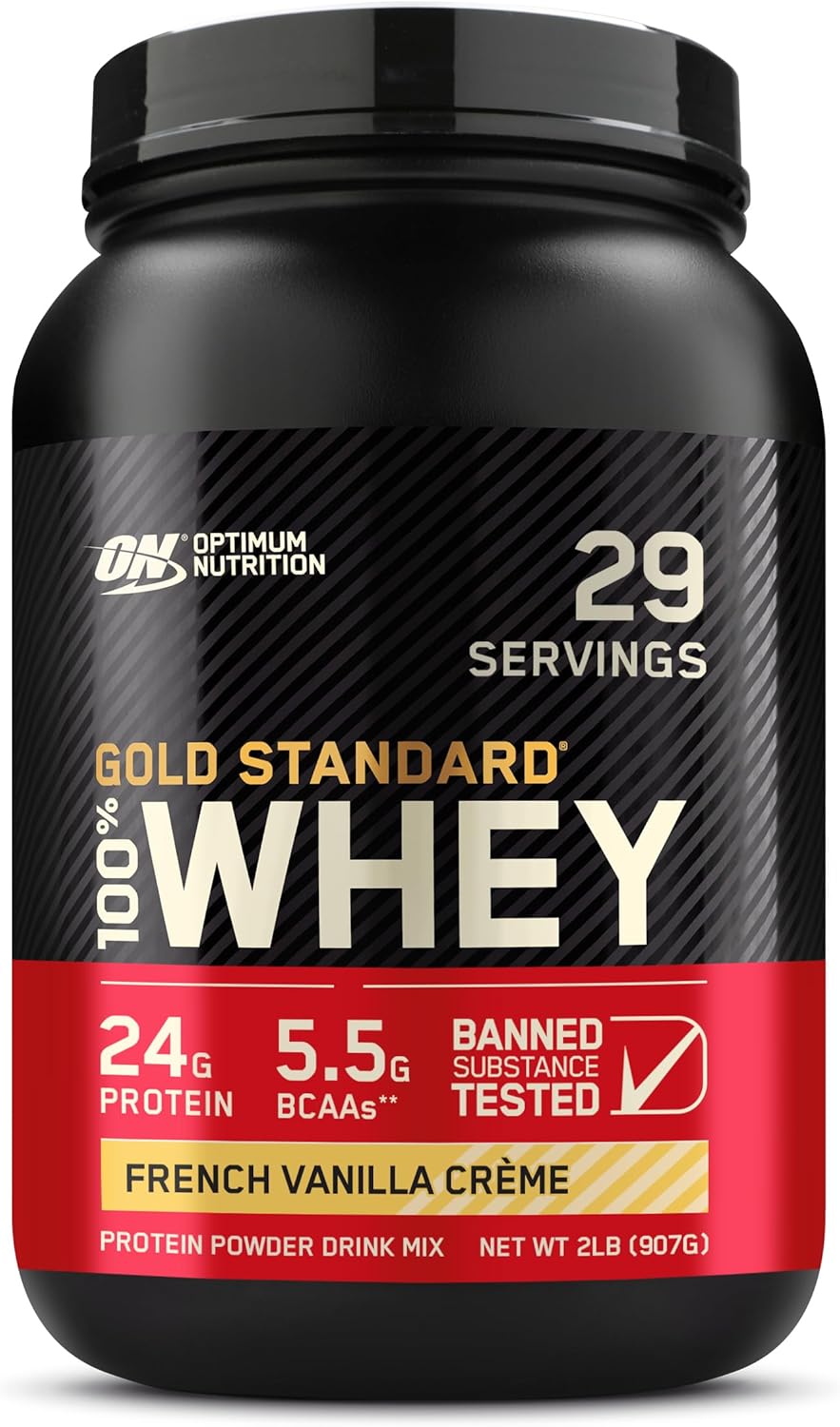 Optimum Nutrition Gold Standard Whey Protein Powder for Muscle Gain