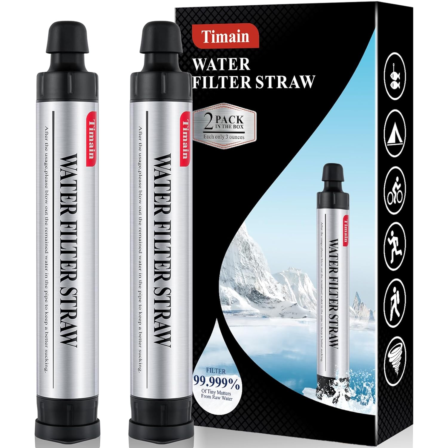 High Flow Water Filter Straw - Pure Water Anywhere!