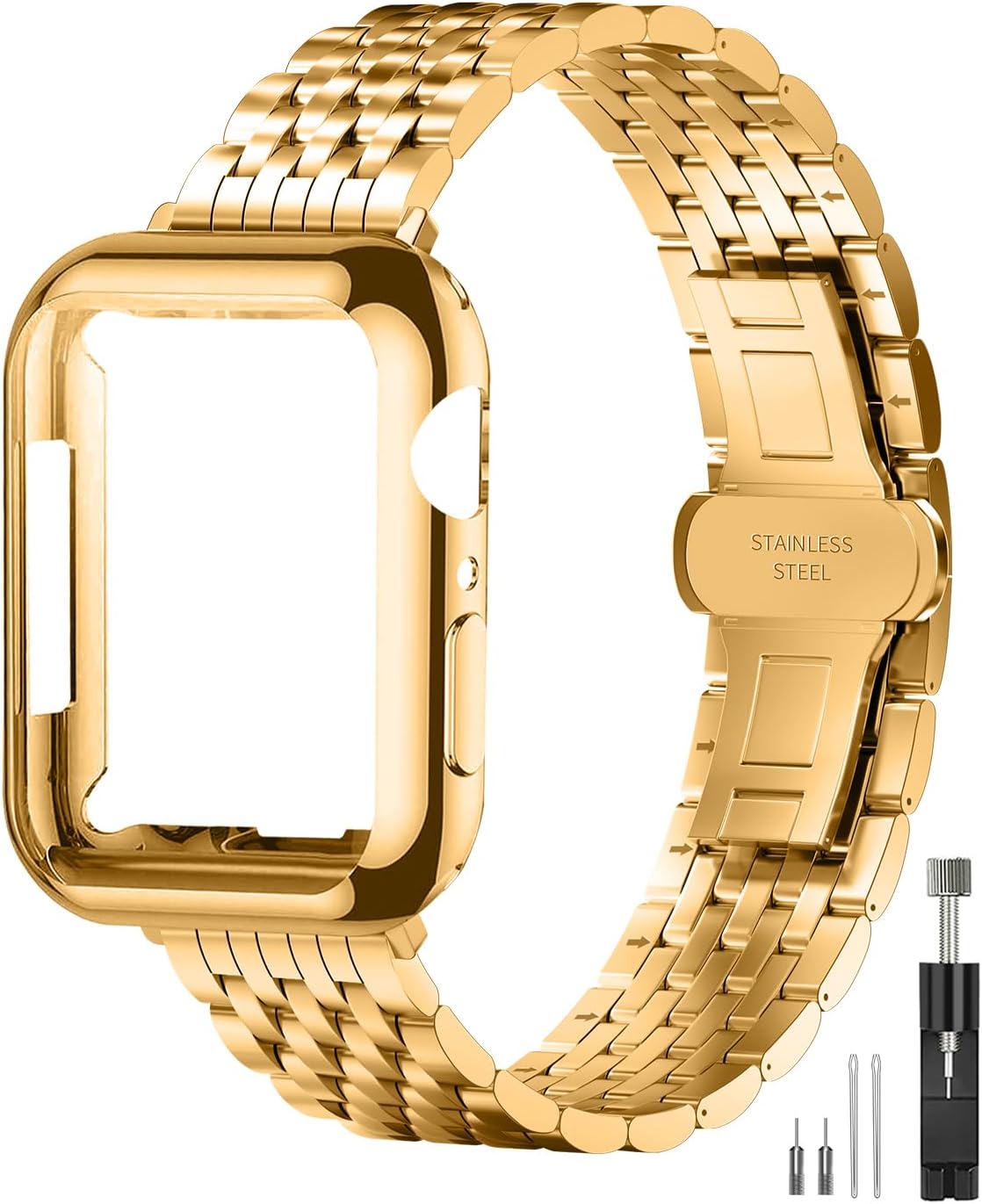 Dressy Metal Chain Strap for Apple Watch