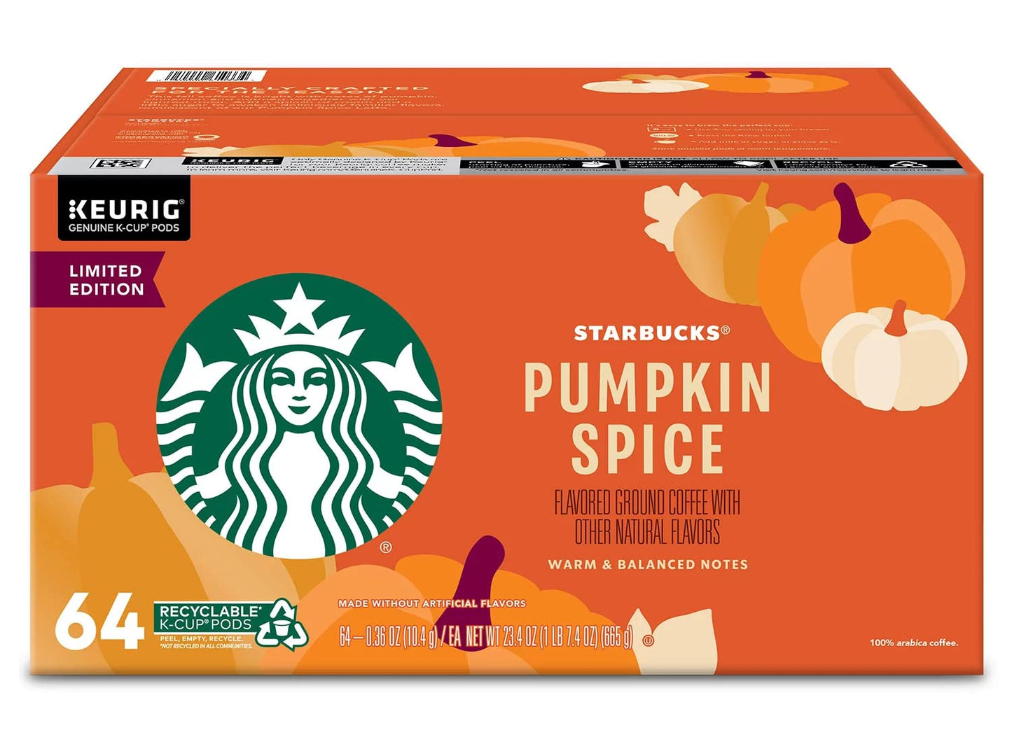Starbucks Limited Edition Pumpkin Spice K-Cups for Fall Flavor