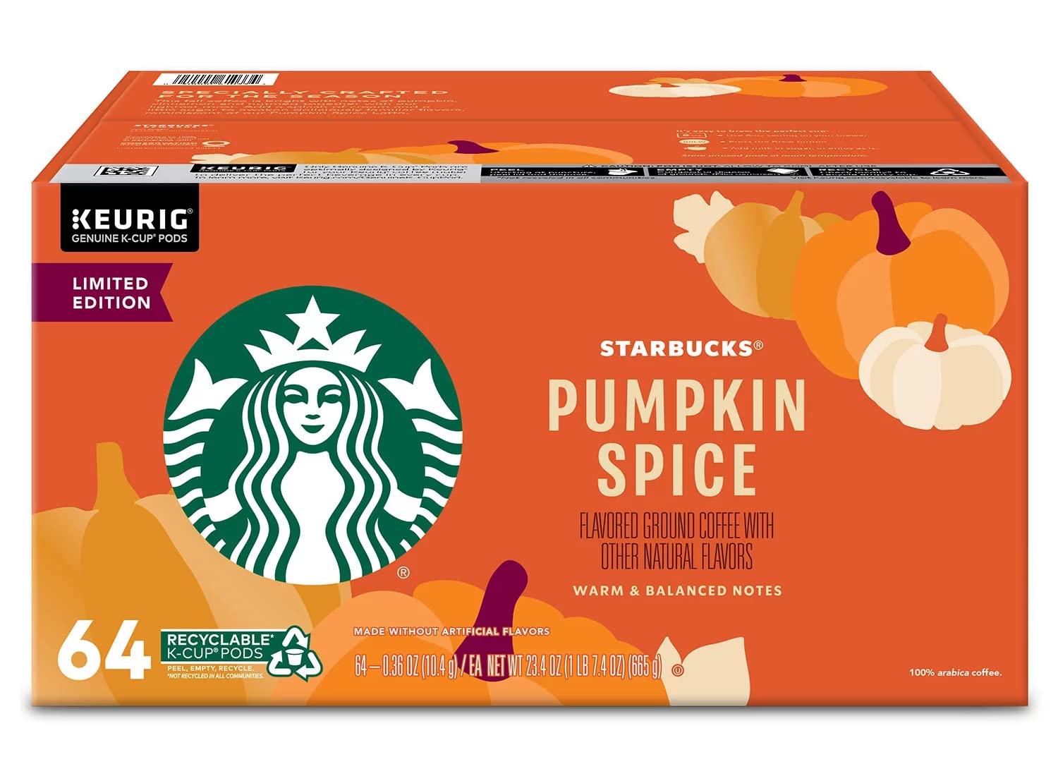 Starbucks Limited Edition Pumpkin Spice K-Cups for Fall Flavor