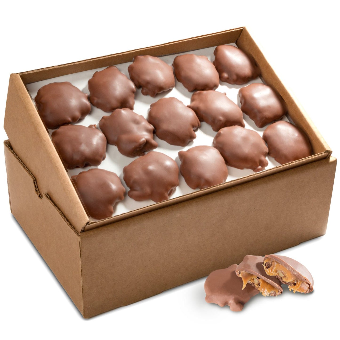 5 lb Bulk Milk Chocolate Caramel Pecan Clusters for Events