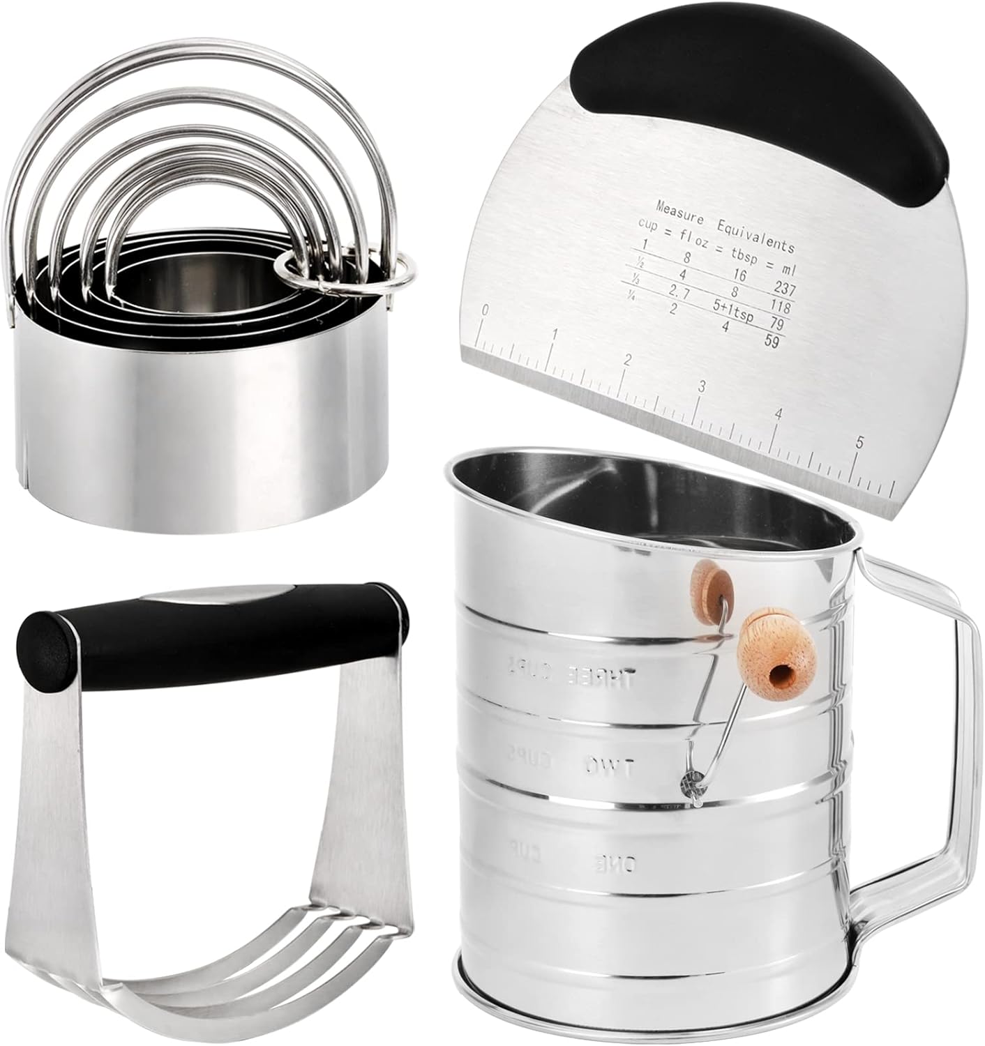 8-Piece Stainless Steel Baking Set by Tosnail